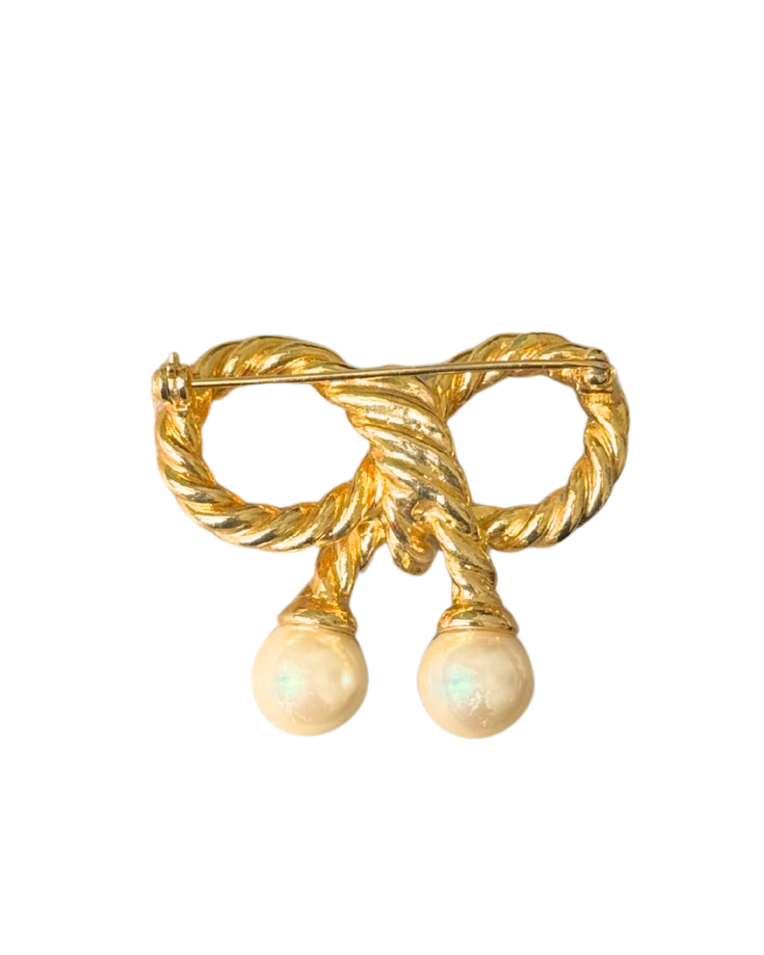 Pearl Bow Brooch