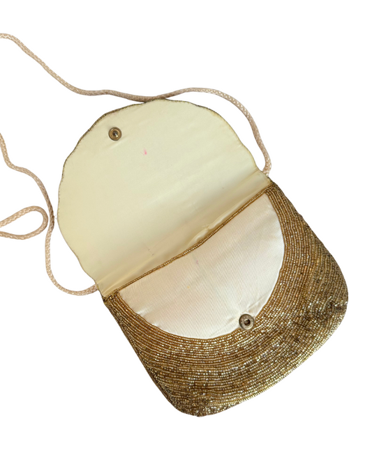 Gold Sequined Crossbody