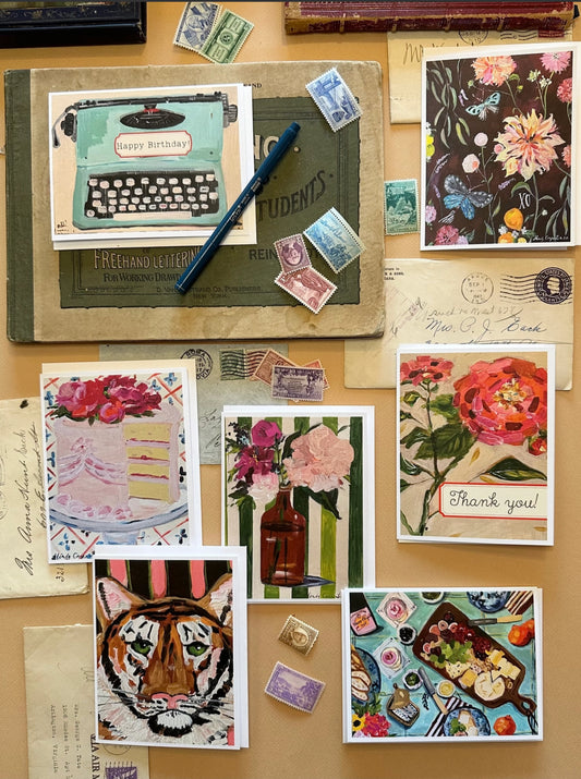 Apothecary Stripes Greeting Card