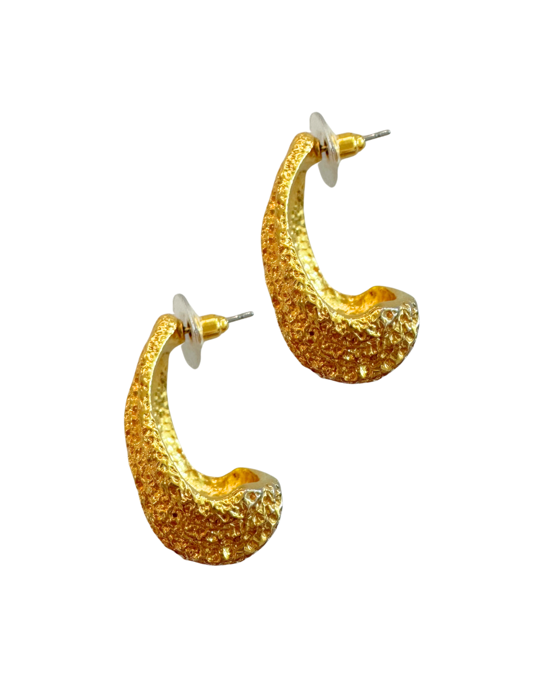 Vintage Premier Design Textured Drop Earrings