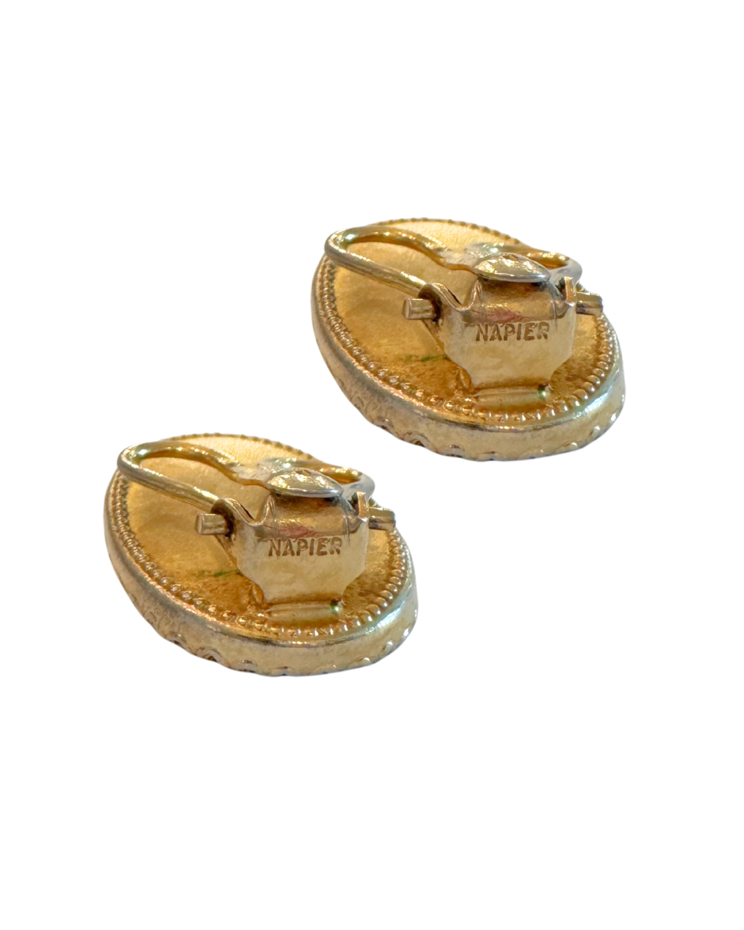 Vintage Napier Mother of Pearl Earrings