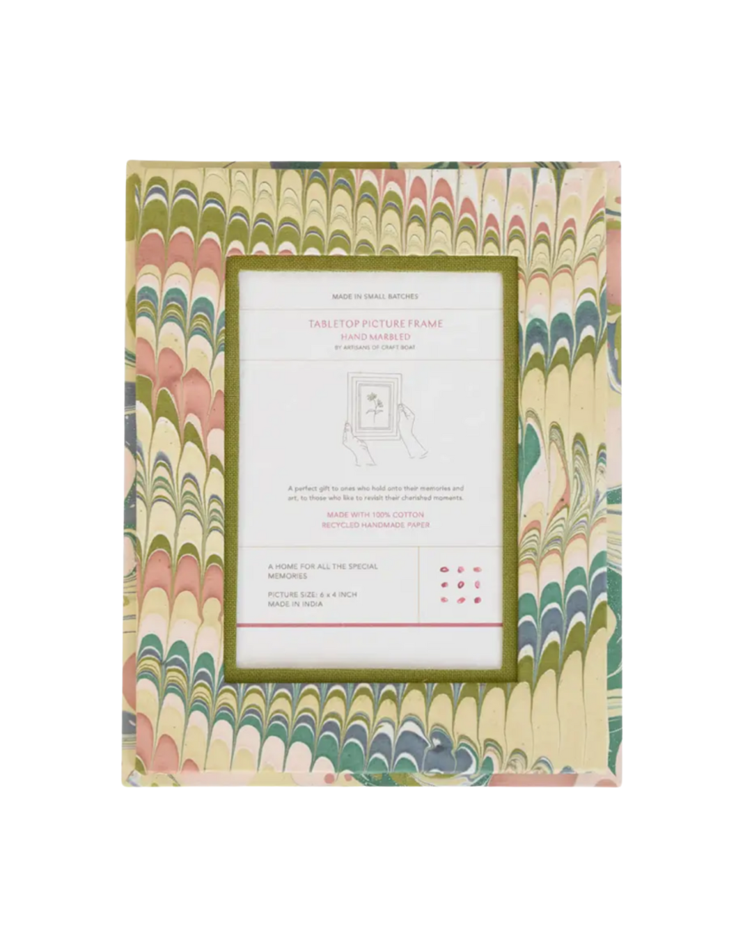 Marbled Tabletop Picture Frame