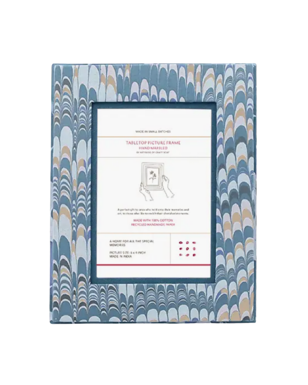 Marbled Tabletop Picture Frame