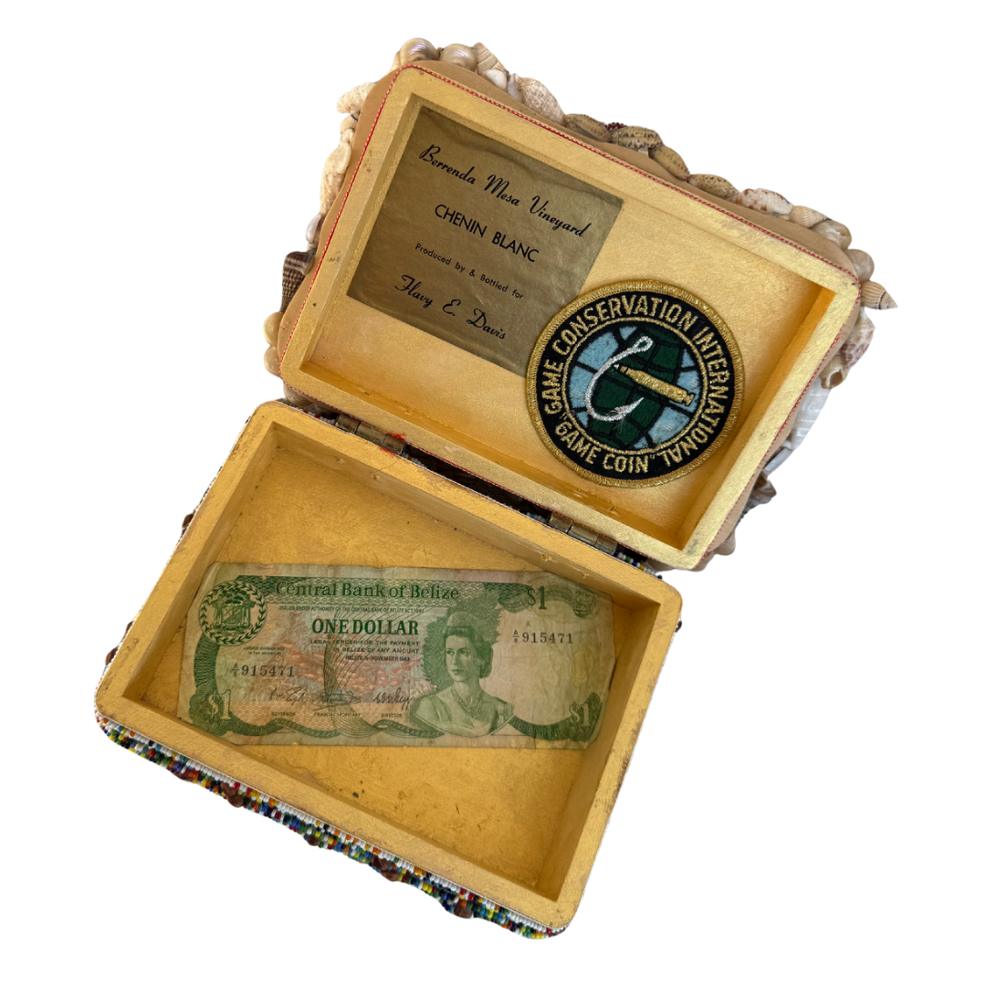 Folk Art Shell Box