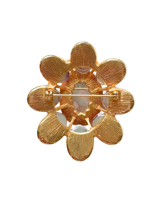 Lilac Cabochon Brooch