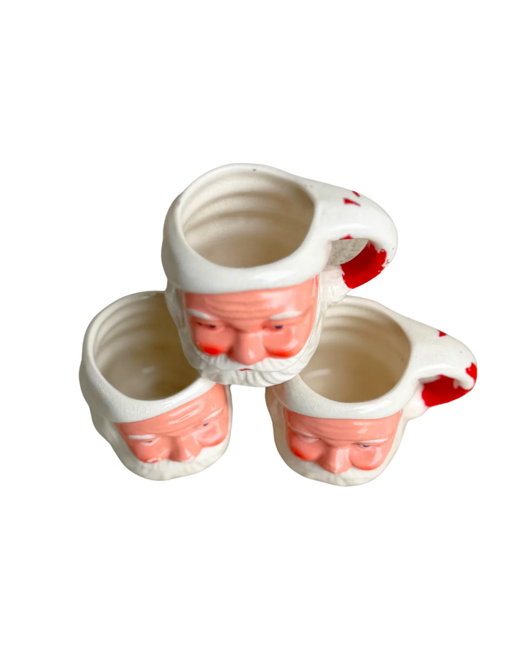 3pc Mini Santa Mugs