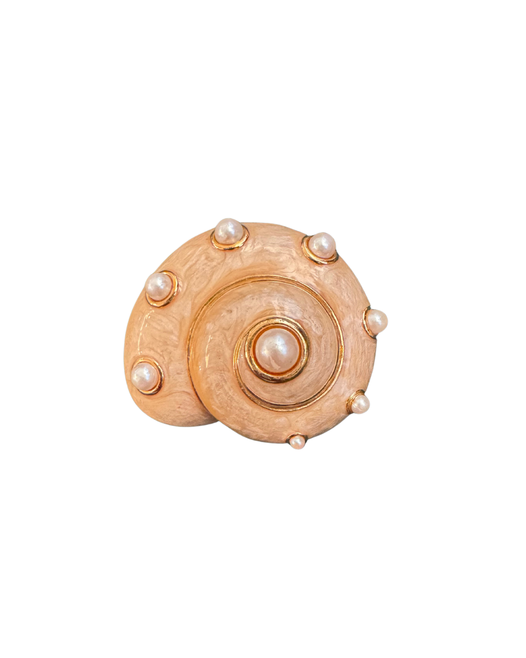 Pearled Shell Brooch