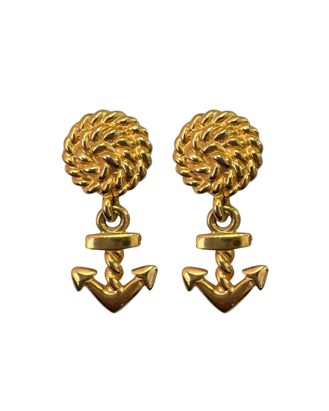 Anne Klein Anchor Earrings