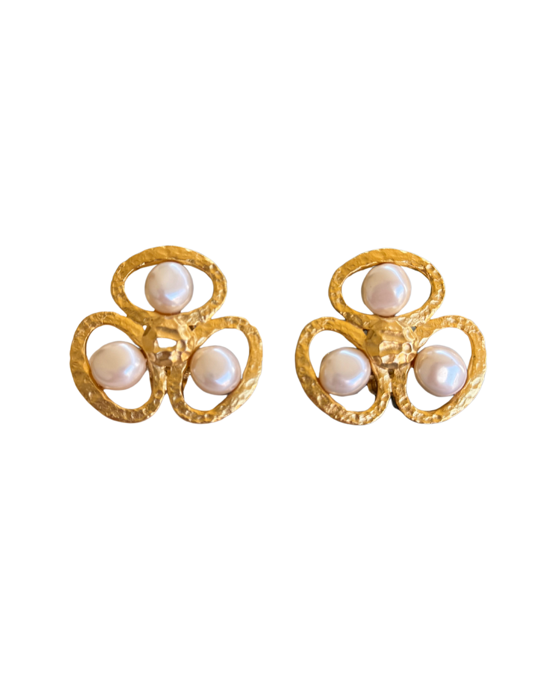 Graft Pearl Clip-On Earrings