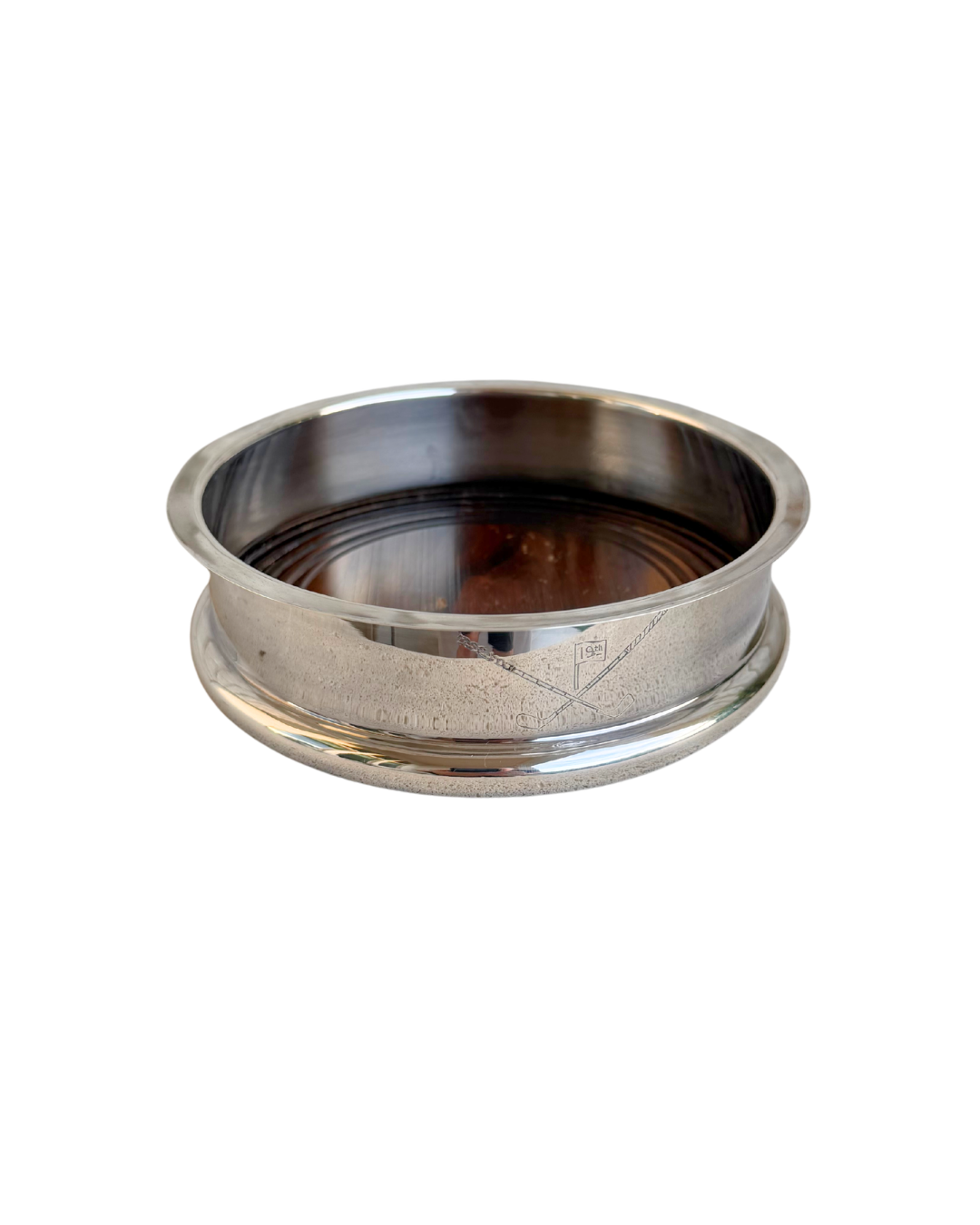 Silver Plate Wine Bottle Coaster