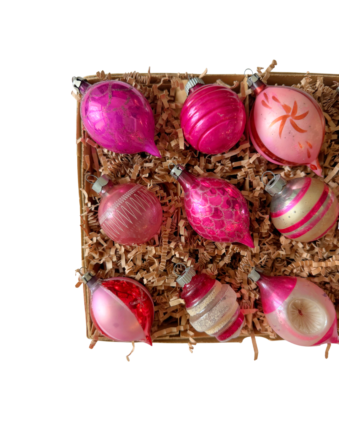 Vintage Pink Ornament Box