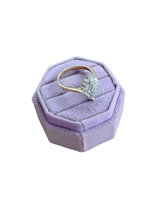 Diamond Shape Pave Ring