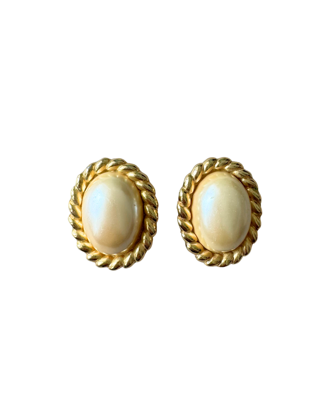 Carolee Pearl ClipOn Earrings