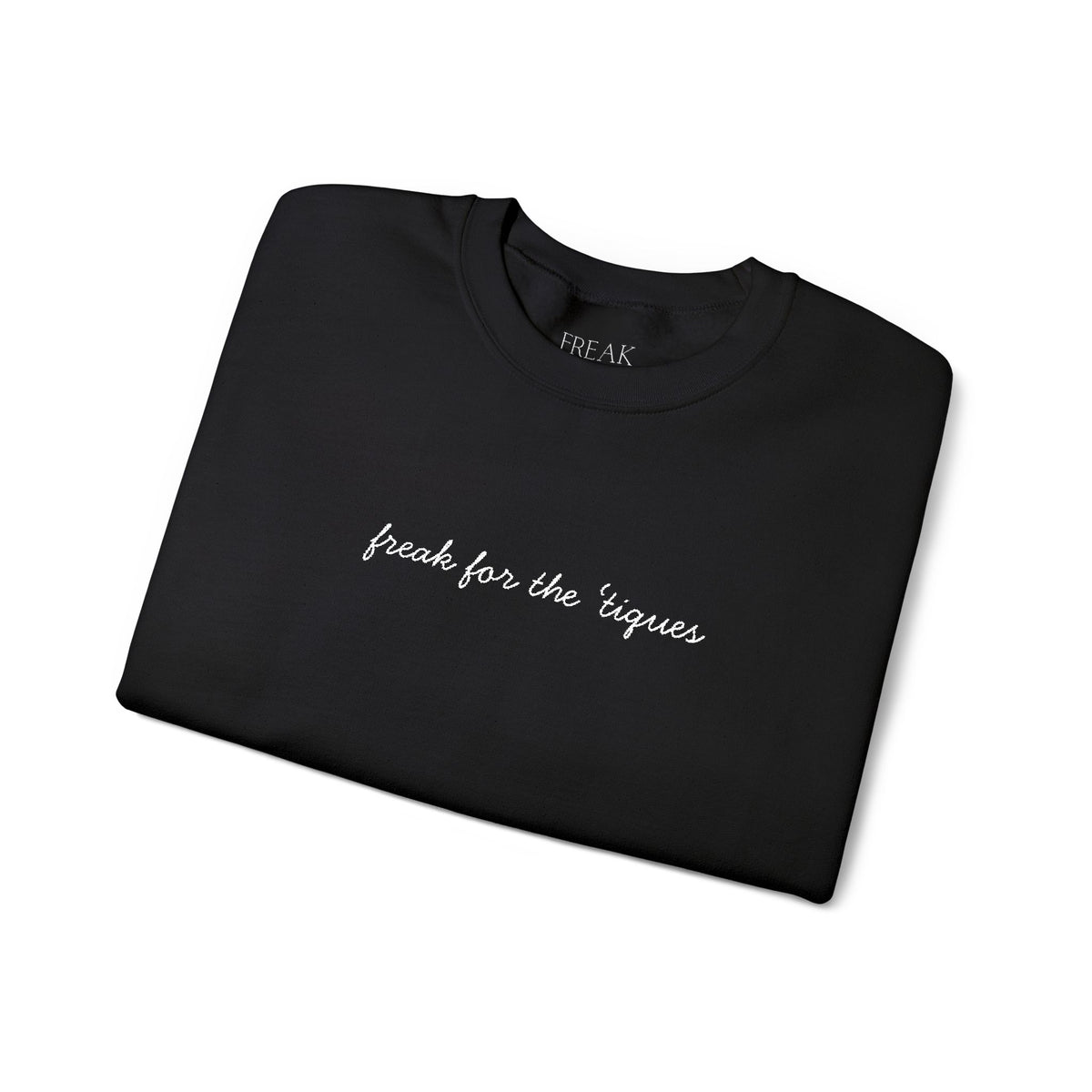 "Drinks for the Tigers" Black Crewneck Sweatshirt — Minimal Script College Fan Pullover