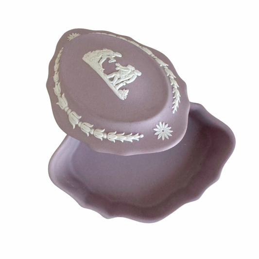 Lavender Wedgewood Trinket Box