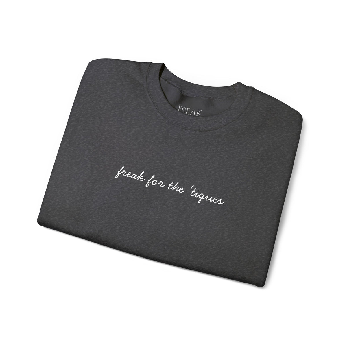 "Drinks for the Tigers" Black Crewneck Sweatshirt — Minimal Script College Fan Pullover
