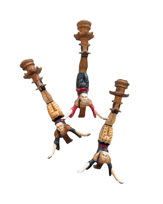 3pc Acrobat Candlesticks