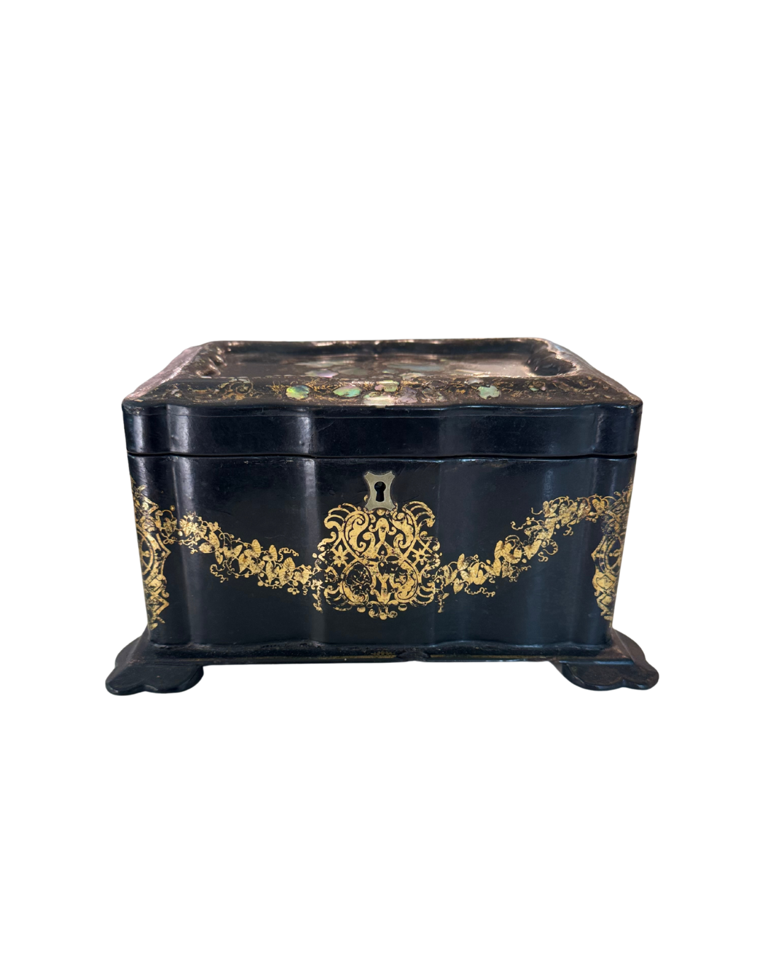 Mother of Pearl Antique Tea Caddy