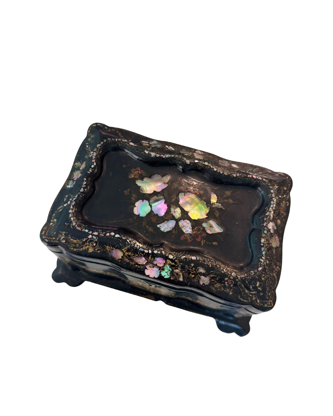 Mother of Pearl Antique Tea Caddy