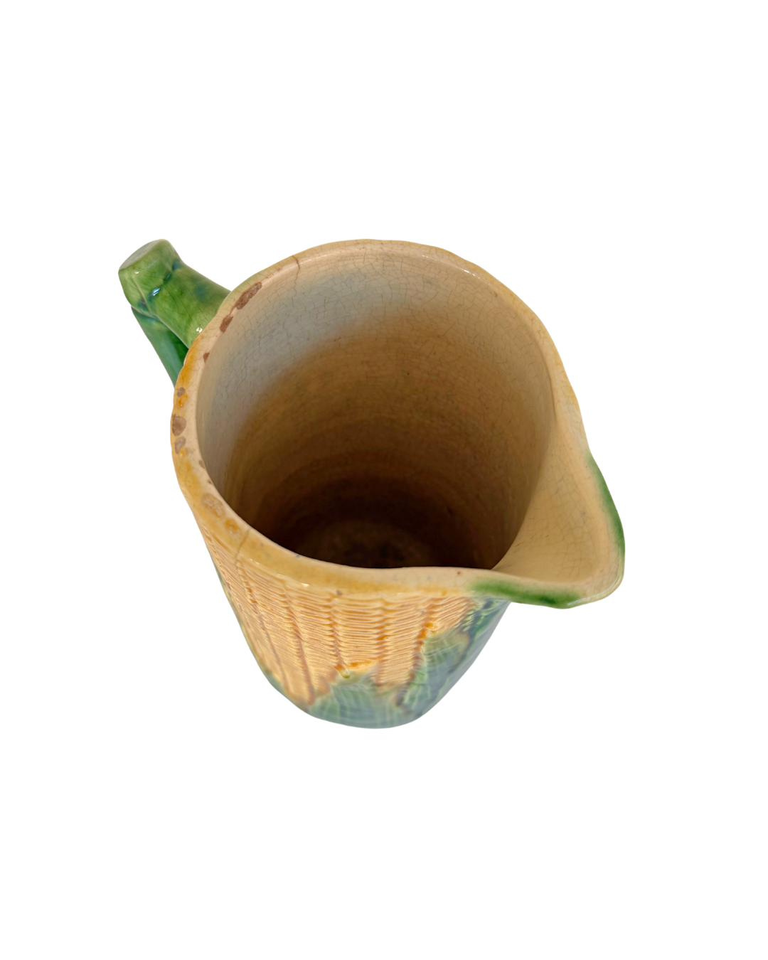 Majolica Corn Pitcher