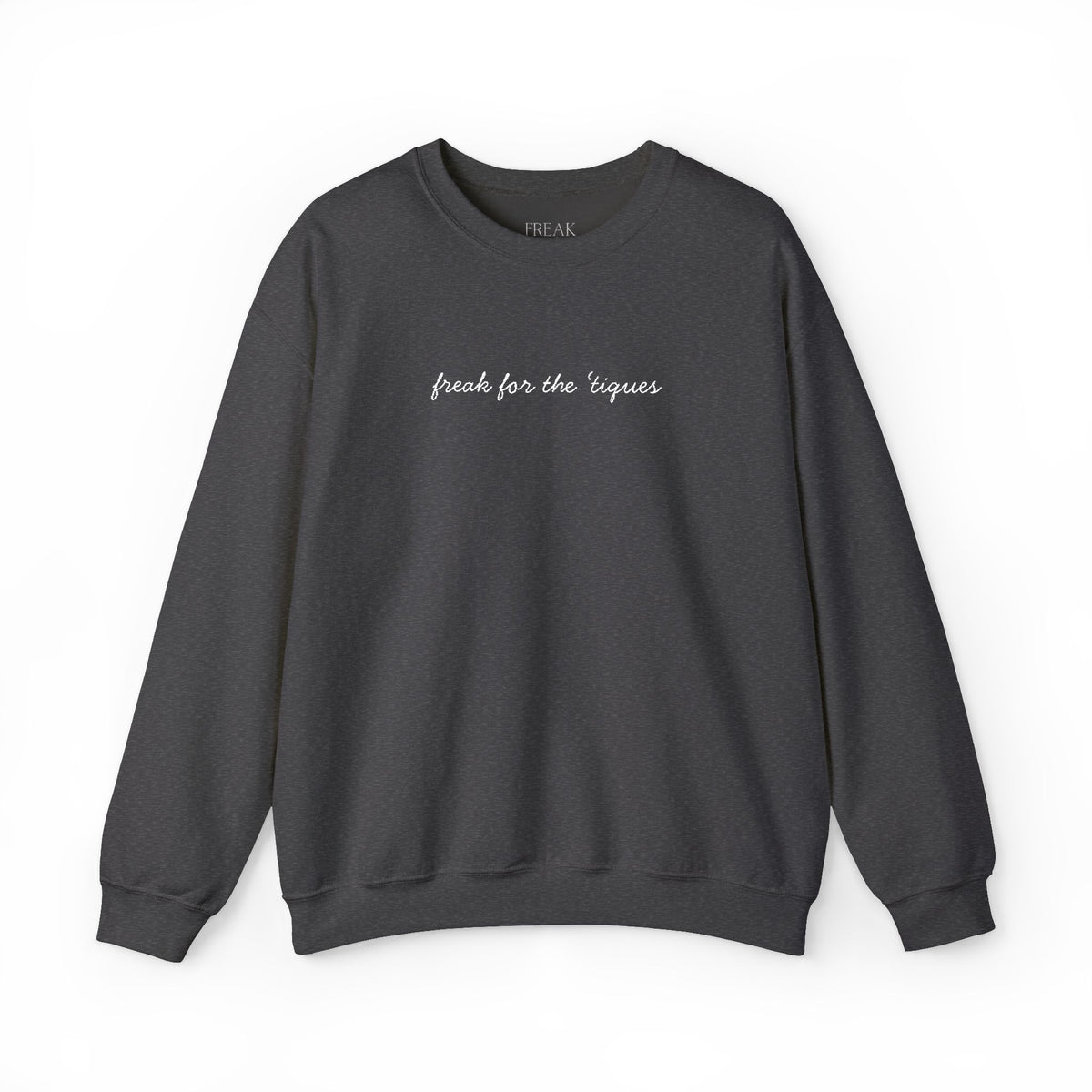 "Drinks for the Tigers" Black Crewneck Sweatshirt — Minimal Script College Fan Pullover