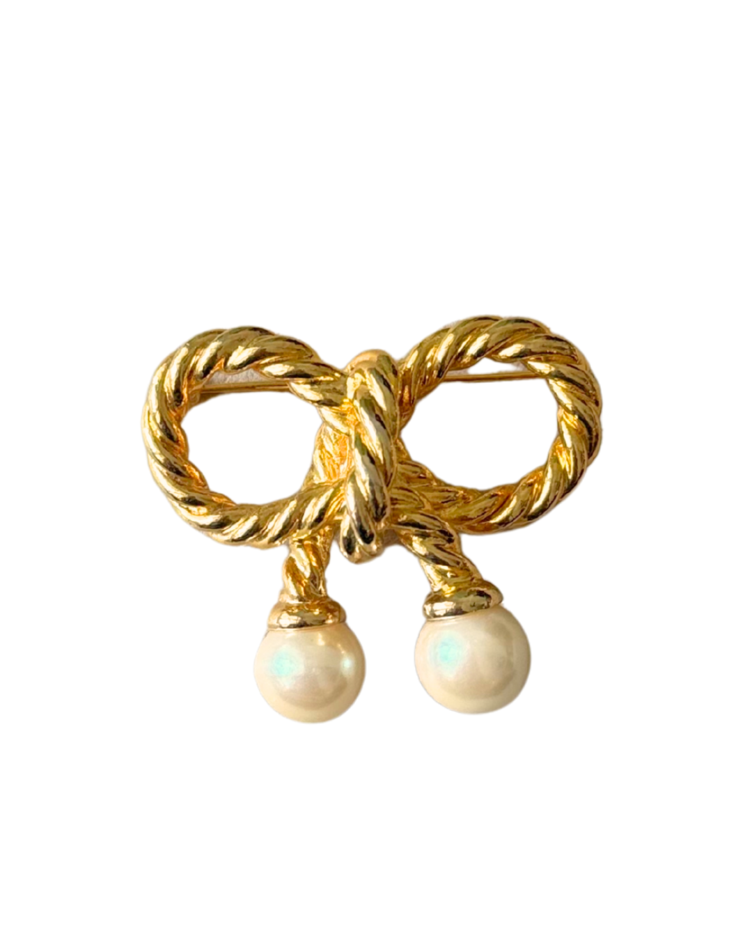 Pearl Bow Brooch