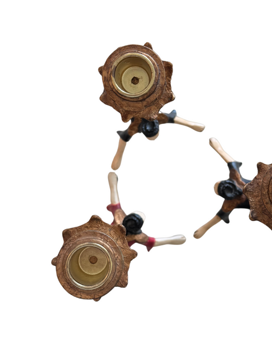 3pc Acrobat Candlesticks