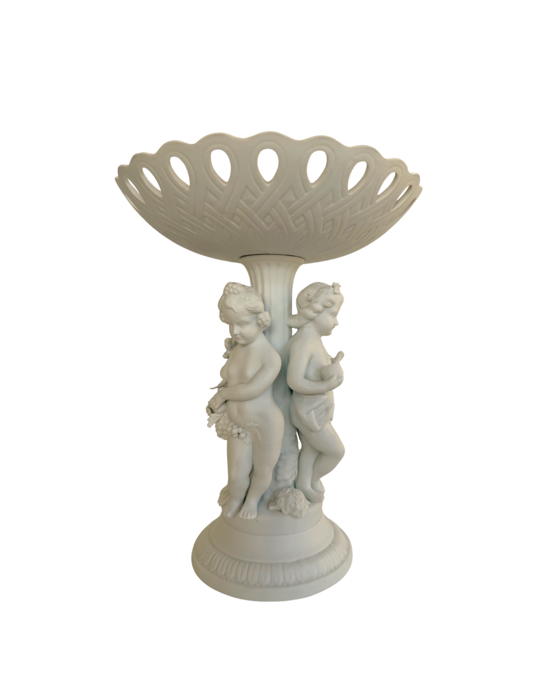 Bisque Cherub Pedestal