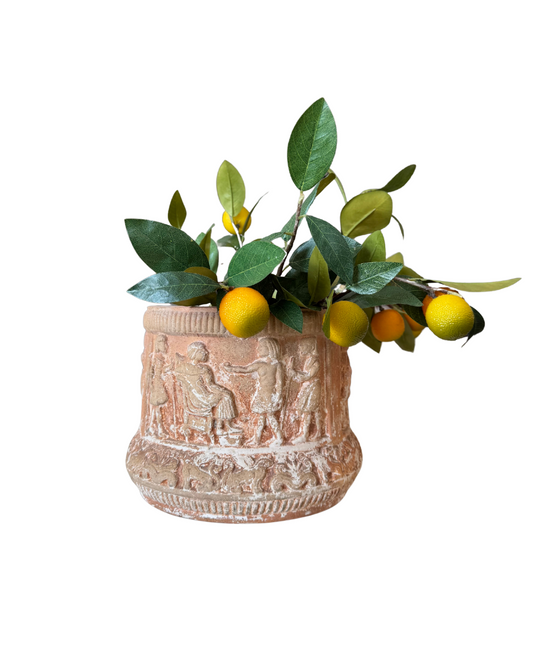 Terracotta Baptismal Style Planter