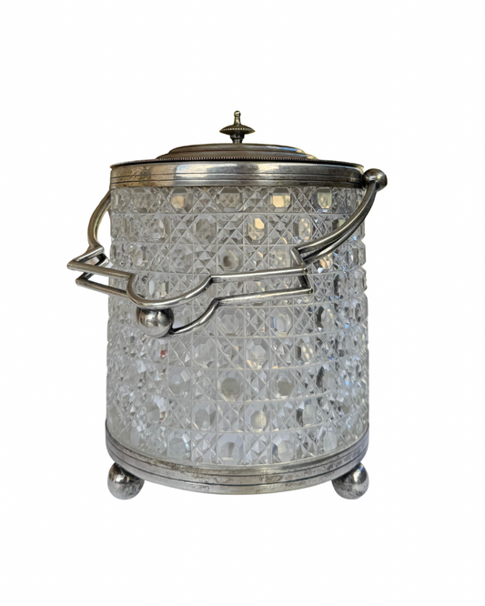 Cut Crystal Biscuit Jar