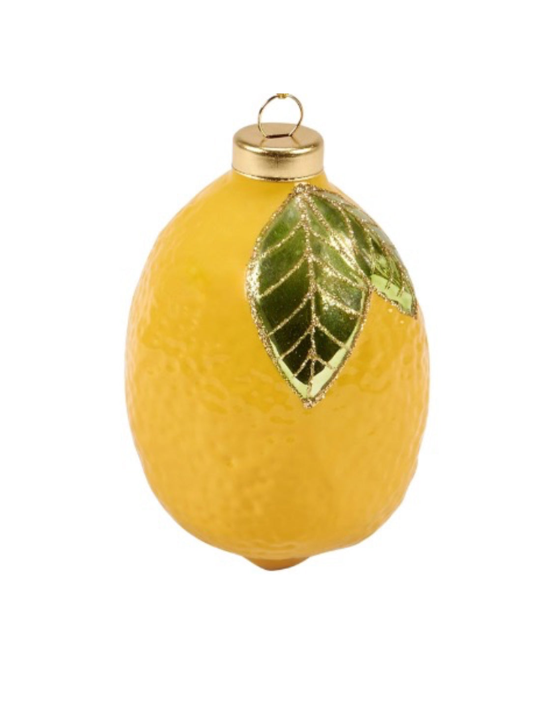 Glass Lemon Ornament