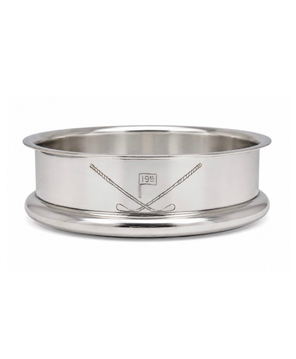 Silver Plate Wine Bottle Coaster