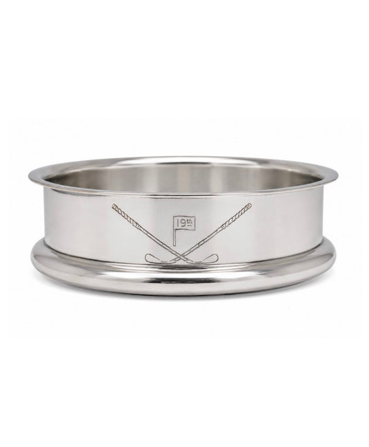 Silver Plate Wine Bottle Coaster