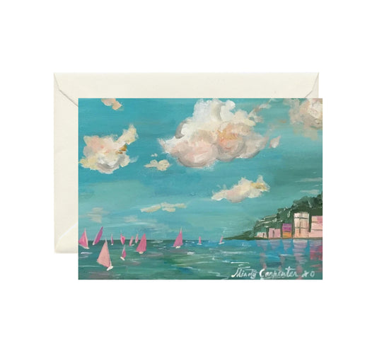 Pink Sails Greeting Card