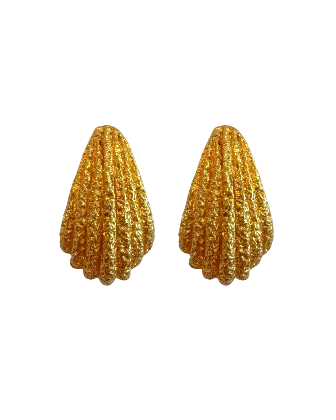 Vintage Premier Design Textured Drop Earrings