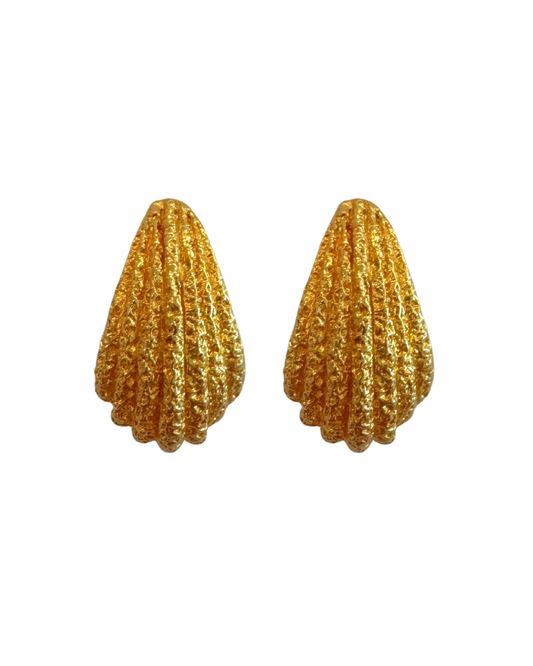 Vintage Premier Design Textured Drop Earrings