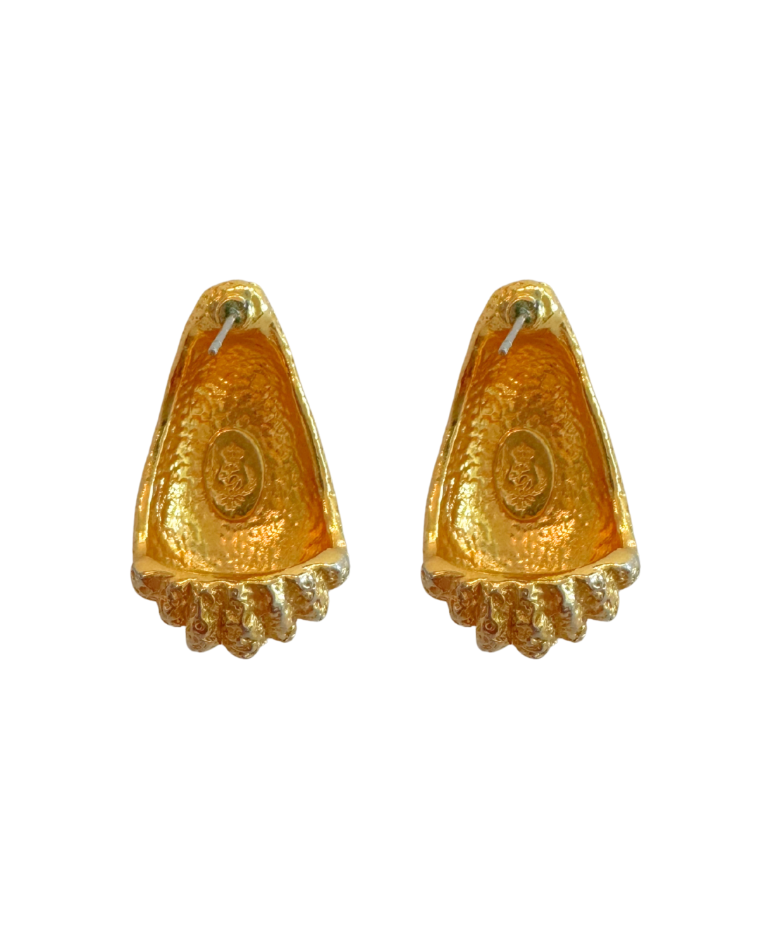 Vintage Premier Design Textured Drop Earrings