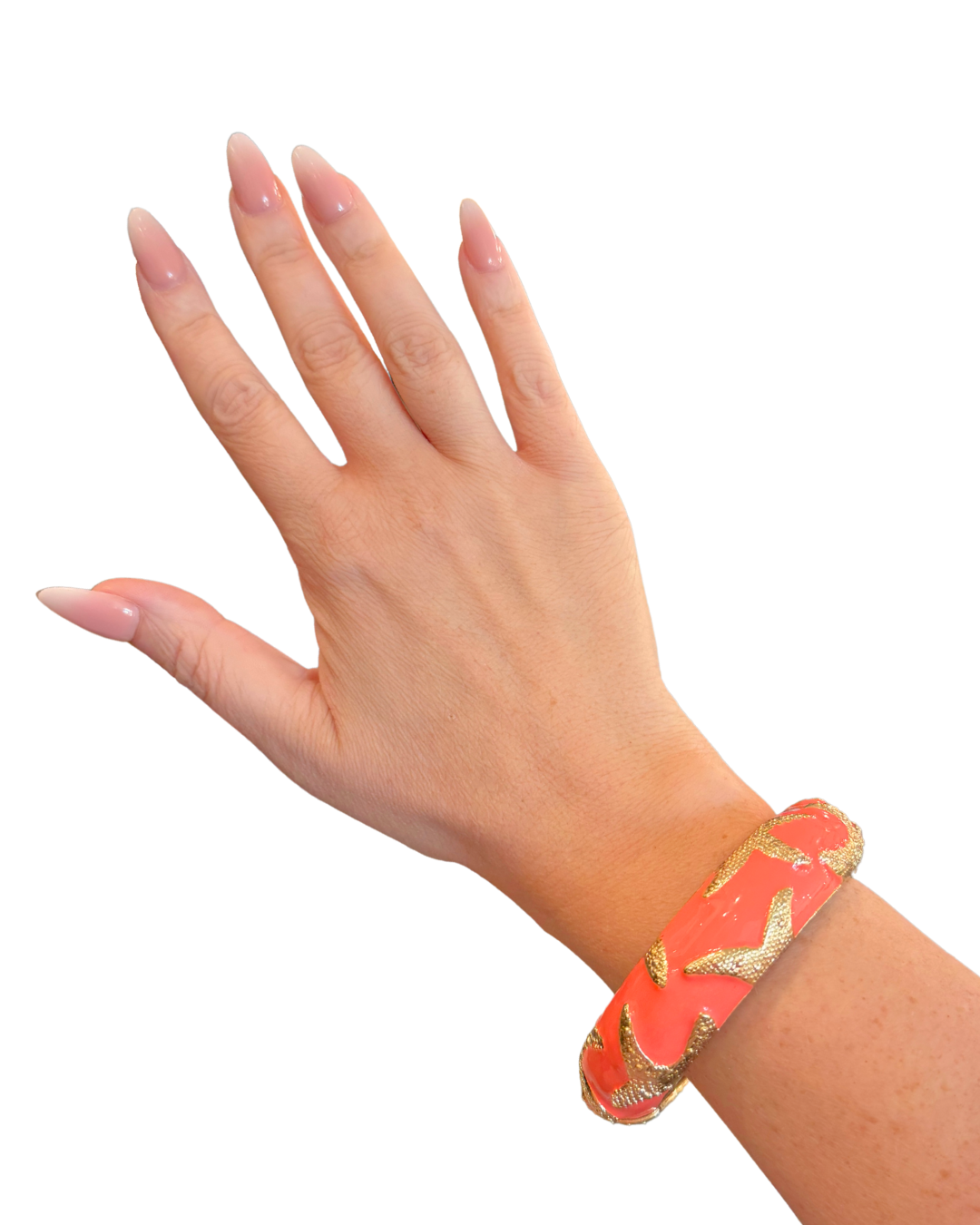 Orange Starfish Bangle
