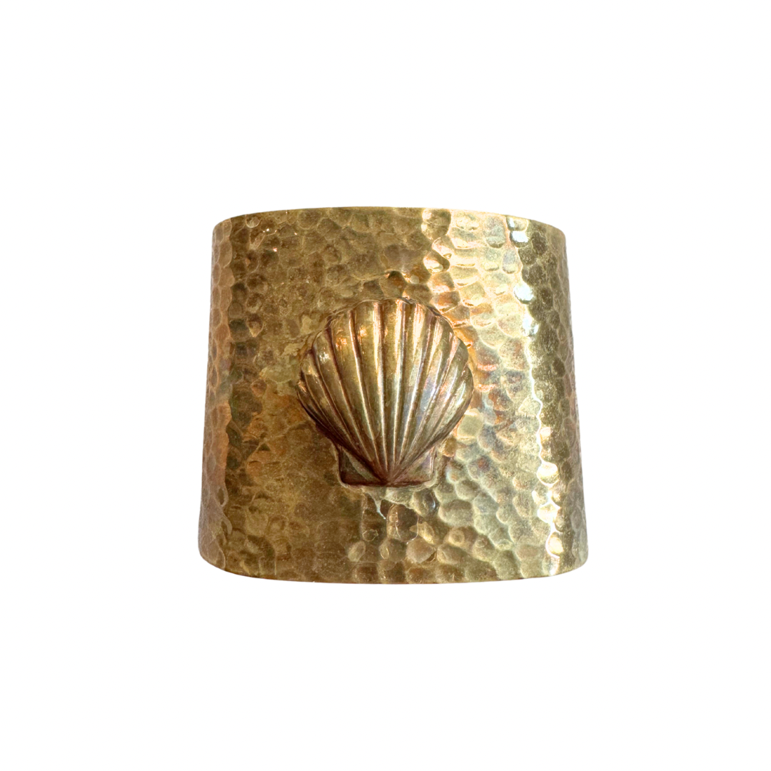 Hammered Shell Cuff