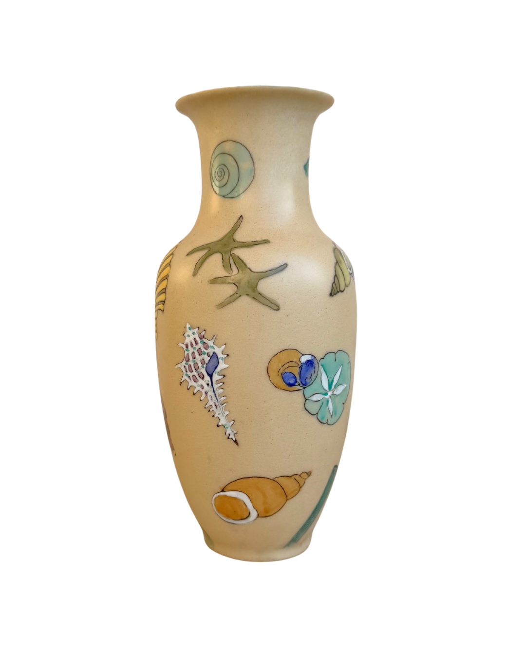 Chinoiserie Shell Vase