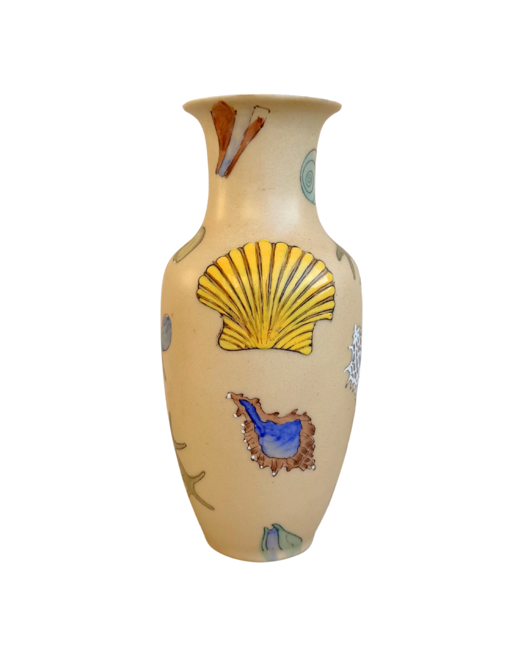 Chinoiserie Shell Vase
