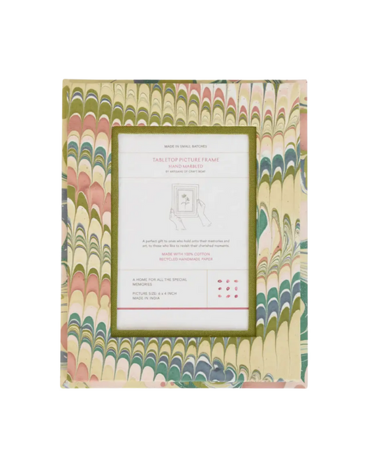 Marbled Tabletop Picture Frame