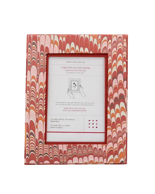 Marbled Tabletop Picture Frame