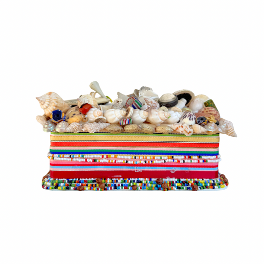 Folk Art Shell Box