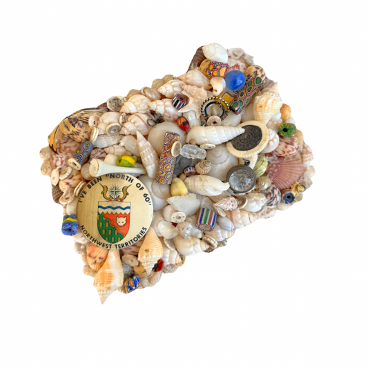 Folk Art Shell Box