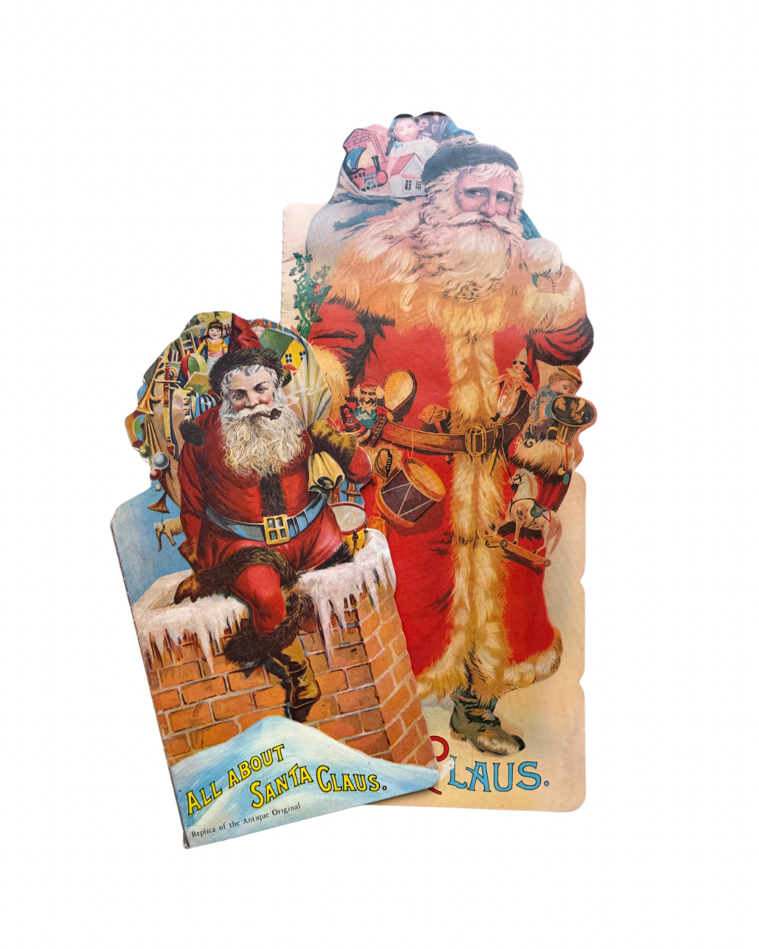 2pc Vintage Santa Books