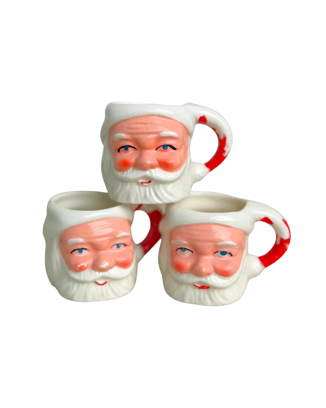 3pc Mini Santa Mugs
