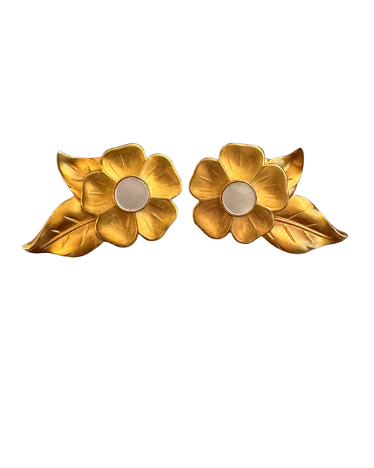 Floral Pearl Earrings