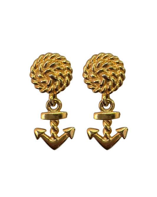 Anne Klein Anchor Earrings
