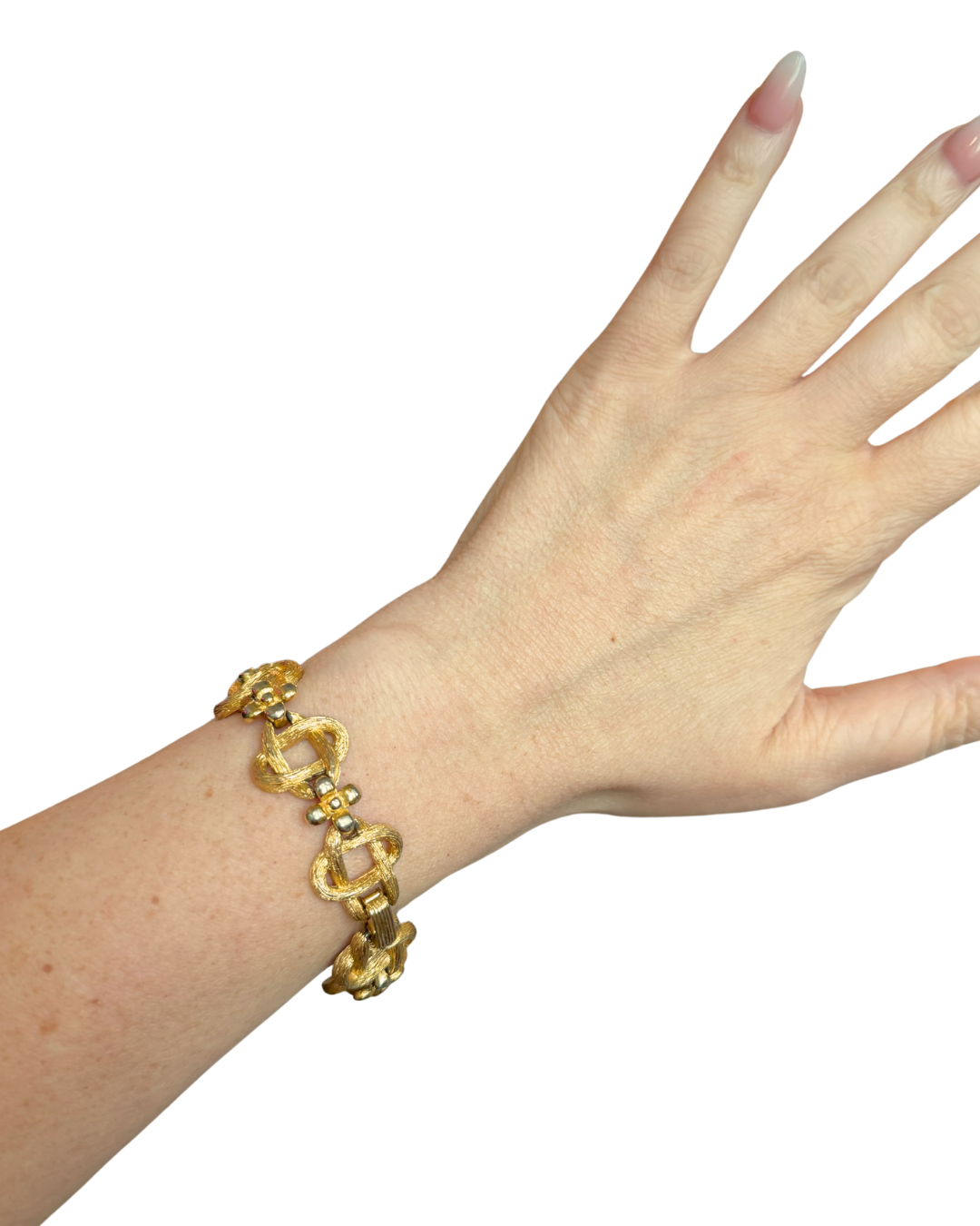 Trifari Knotted Clover Bracelet